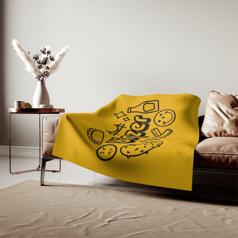 Yinzer Icon Doodles - TT Style - Sweatshirt Blanket Home Decor - YinzerShop
