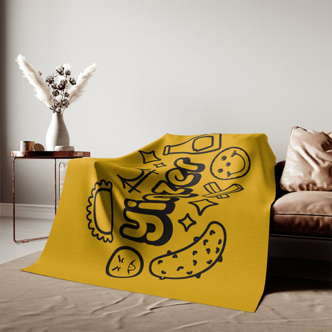 Yinzer Icon Doodles - TT Style - Sweatshirt Blanket Home Decor - YinzerShop