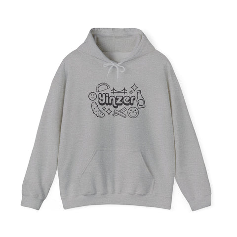 Yinzer Icon Doodles Unisex Heavy Blend™ Hooded Sweatshirt Hoodie - YinzerShop