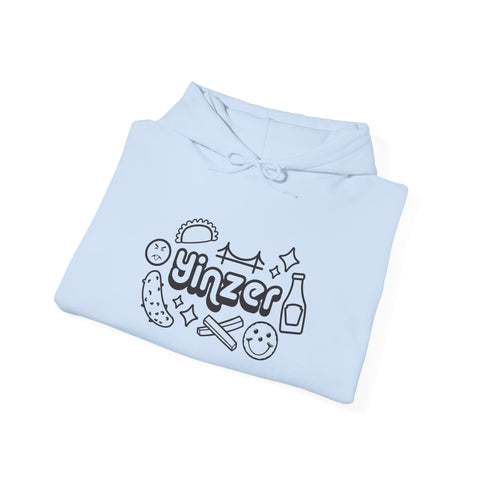 Yinzer Icon Doodles Unisex Heavy Blend™ Hooded Sweatshirt Hoodie - YinzerShop