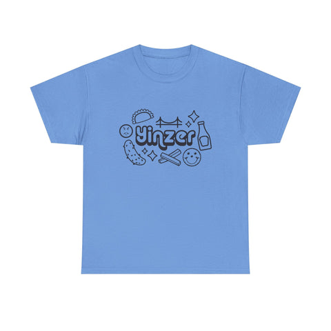 Yinzer Icon Doodles - Unisex Heavy Cotton Tee T-Shirt - YinzerShop