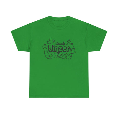 Yinzer Icon Doodles - Unisex Heavy Cotton Tee T-Shirt - YinzerShop