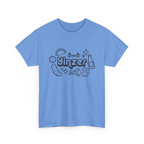 Yinzer Icon Doodles - Unisex Heavy Cotton Tee T-Shirt - YinzerShop
