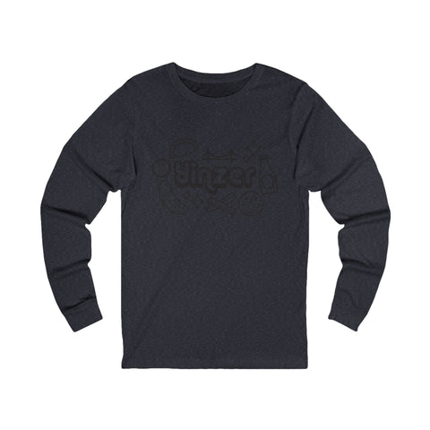 Yinzer Icon Doodles - Unisex Long Sleeve Tee Long Sleeve Shirt - YinzerShop