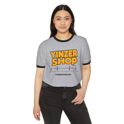YinzerShop Serving Since 2015 - Next Level 3604 Unisex Cotton Ringer T-Shirt T-Shirt - YinzerShop