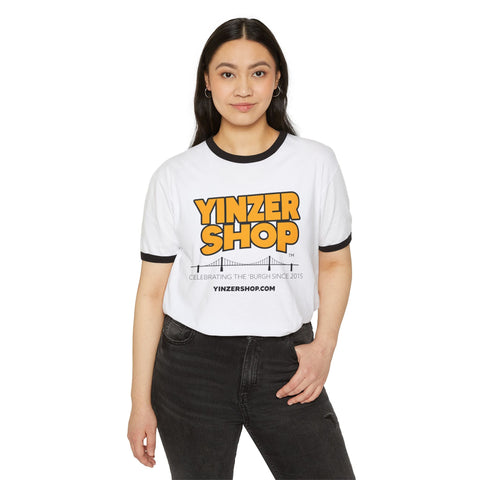 YinzerShop Serving Since 2015 - Next Level 3604 Unisex Cotton Ringer T-Shirt T-Shirt - YinzerShop