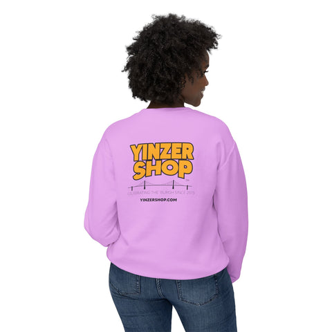 YinzerShop Serving Since 2015 - Print on back - Comfort Colors® 1466 Unisex Lightweight Crewneck Sweatshirt Sweatshirt - YinzerShop