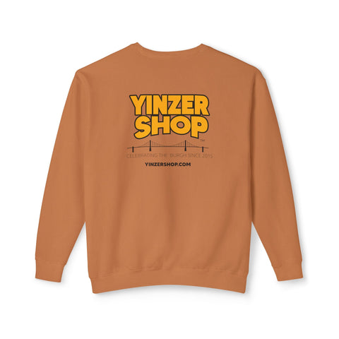 YinzerShop Serving Since 2015 - Print on back - Comfort Colors® 1466 Unisex Lightweight Crewneck Sweatshirt Sweatshirt - YinzerShop