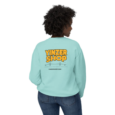 YinzerShop Serving Since 2015 - Print on back - Comfort Colors® 1466 Unisex Lightweight Crewneck Sweatshirt Sweatshirt - YinzerShop