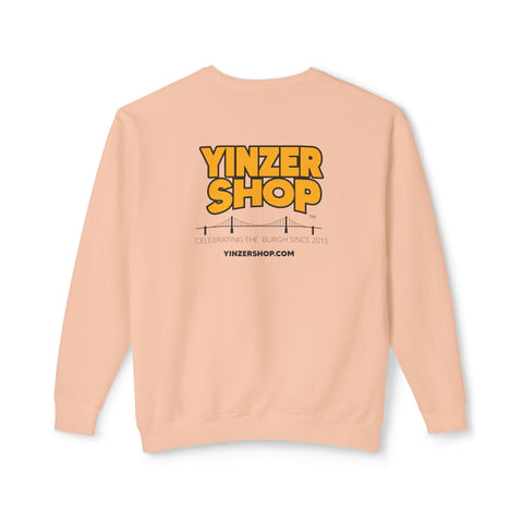 YinzerShop Serving Since 2015 - Print on back - Comfort Colors® 1466 Unisex Lightweight Crewneck Sweatshirt Sweatshirt - YinzerShop