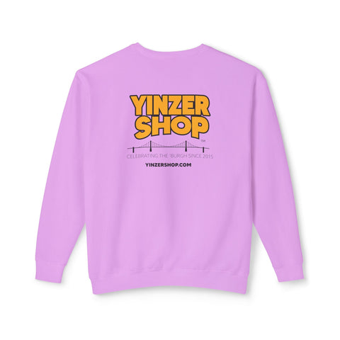 YinzerShop Serving Since 2015 - Print on back - Comfort Colors® 1466 Unisex Lightweight Crewneck Sweatshirt Sweatshirt - YinzerShop