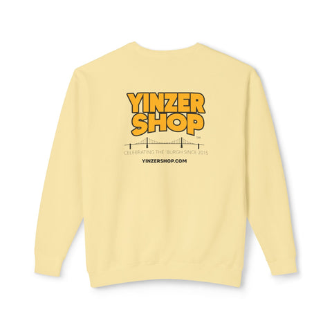 YinzerShop Serving Since 2015 - Print on back - Comfort Colors® 1466 Unisex Lightweight Crewneck Sweatshirt Sweatshirt - YinzerShop