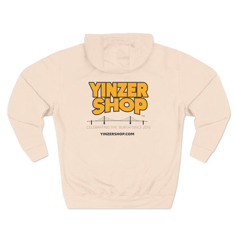YinzerShop Serving Since 2015 - Print on back- Lane Seven LS14001 Three-Panel Fleece Hoodie Hoodie - YinzerShop