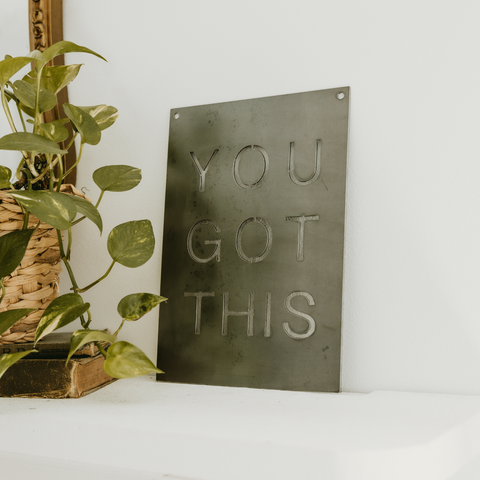 'You Got This' Rectangular Wall Decor