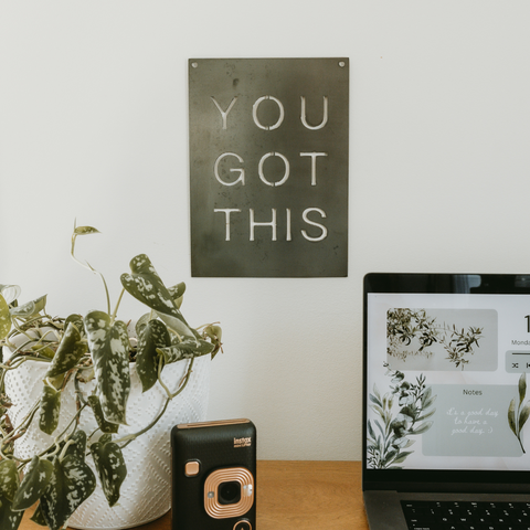 'You Got This' Rectangular Wall Decor