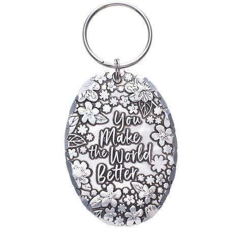 You Make the World Better Keychain - YinzerShop