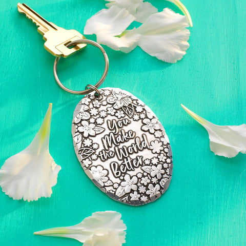 You Make the World Better Keychain - YinzerShop