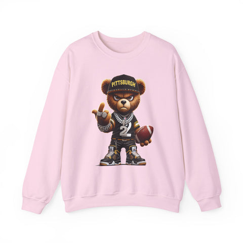 Young and Mean Pittsburgh Bear - Heavy Blend™ Crewneck Sweatshirt Sweatshirt - YinzerShop
