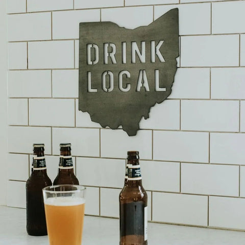 YOUR STATE Drink Local Wall Decor Wall Decor - YinzerShop