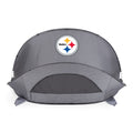 Pittsburgh Steelers - Manta Portable Beach Tent Beach Tent Picnic Time Family of Brands Gray  