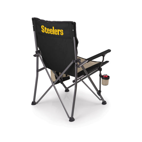 Pittsburgh Steelers - Big Bear XXL Camping Chair with Cooler Chair Picnic Time Family of Brands   