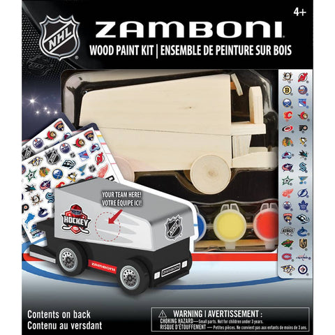 Zamboni Wood Paint Kit | Drawing and Painting Kits Featuring Non Toxic Paint Set & Stickers Works of Ahhh - YinzerShop