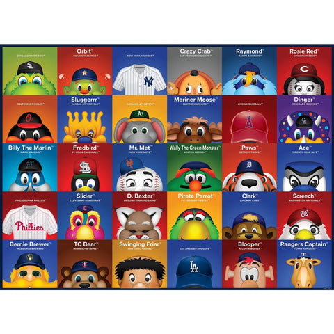 MLB Mascots Puzzle - 100 Piece Jigsaw For Kids | MasterPieces Art By S. Preston