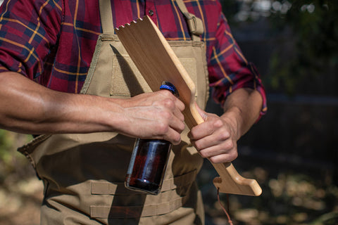 Pittsburgh Panthers - Hardwood BBQ Grill Scraper with Bottle Opener Grill Accessories Picnic Time Family of Brands   